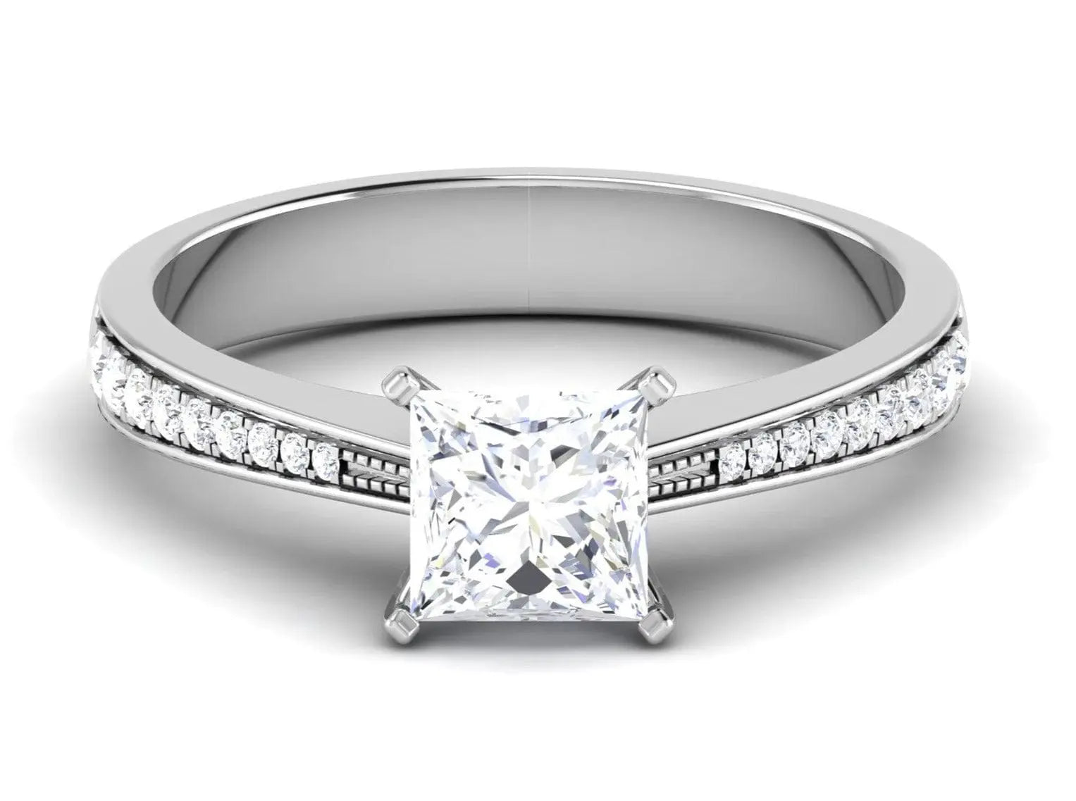Northern Star Princess Cut Diamond Halo Engagement Ring (3/4ct tw) – Day's  Jewelers